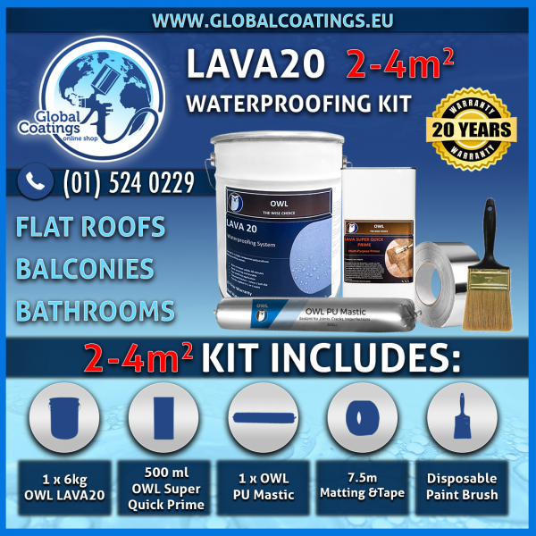 OWL LAVA 20 Waterproofing Repair Kit 2 - 4m2