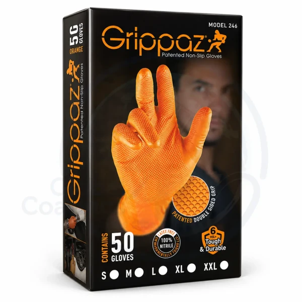 Grippaz Gloves-Non Slip-Chemical Resistant-Touch Screen Friendly