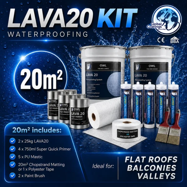 Owl LAVA 20 Waterproofing Repair Kit 20m2