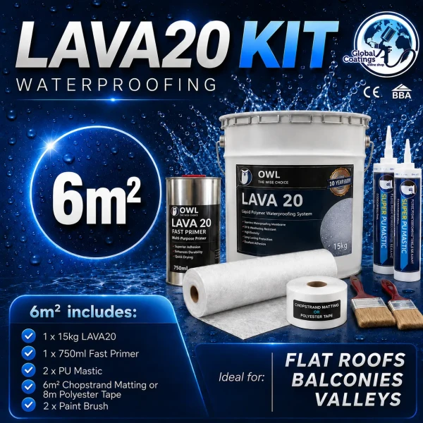 Owl LAVA 20 Waterproofing Repair Kit 6m2