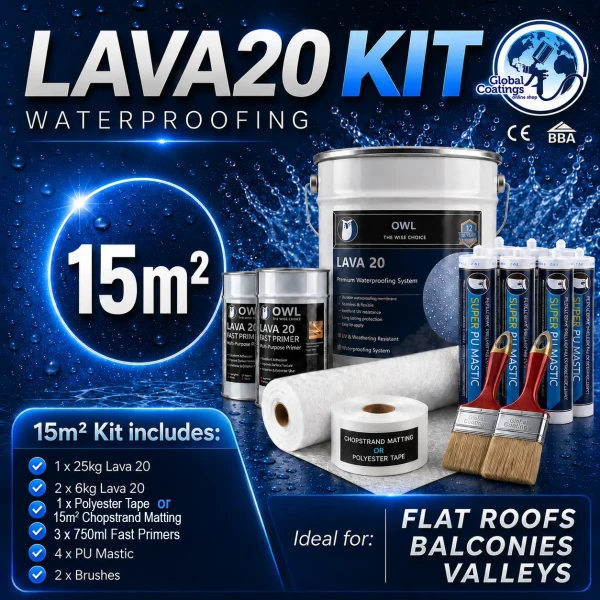 Owl LAVA 20 Waterproofing Repair Kit 15m2