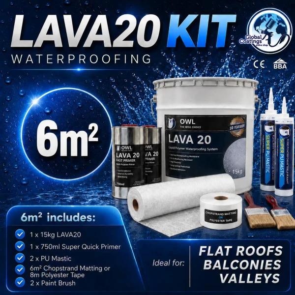 Owl LAVA 20 Waterproofing Repair Kit 6m2